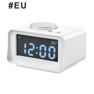 EAAGD Digital Alarm Clock FM Radio Loud Alarm Clock for Heavy Sleepers with Dual Alarm ,AUX in and Dual USB Charging Ports