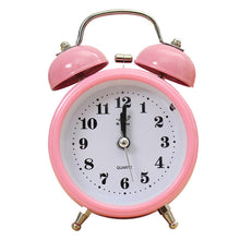 Charger l&#39;image dans la galerie, Portable Fashion Classic Silent Double Bell Alarm Clock Quartz Movement Bedside Night Light Best Quality