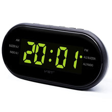 Charger l&#39;image dans la galerie, EAAGD LED Digital Alarm Clock AM/FM Radio with Dual Alarms Sleep &amp; Snooze Function Outlet Powered Big Digit Display for Bedroom