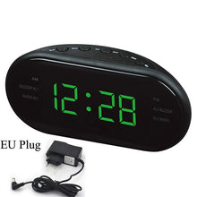 Charger l&#39;image dans la galerie, EAAGD LED Digital Alarm Clock AM/FM Radio with Dual Alarms Sleep &amp; Snooze Function Outlet Powered Big Digit Display for Bedroom