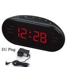 Charger l&#39;image dans la galerie, EAAGD LED Digital Alarm Clock AM/FM Radio with Dual Alarms Sleep &amp; Snooze Function Outlet Powered Big Digit Display for Bedroom