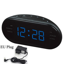 Charger l&#39;image dans la galerie, EAAGD LED Digital Alarm Clock AM/FM Radio with Dual Alarms Sleep &amp; Snooze Function Outlet Powered Big Digit Display for Bedroom