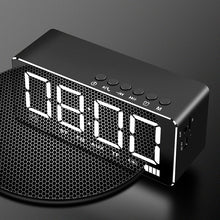 Charger l&#39;image dans la galerie, LED Bluetooth Wireless double alarm table clock light dark adjustment FM radio alarm clock of Snooze Function office home Decora