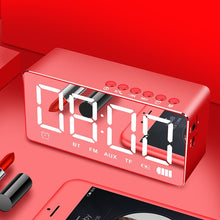 Charger l&#39;image dans la galerie, LED Bluetooth Wireless double alarm table clock light dark adjustment FM radio alarm clock of Snooze Function office home Decora